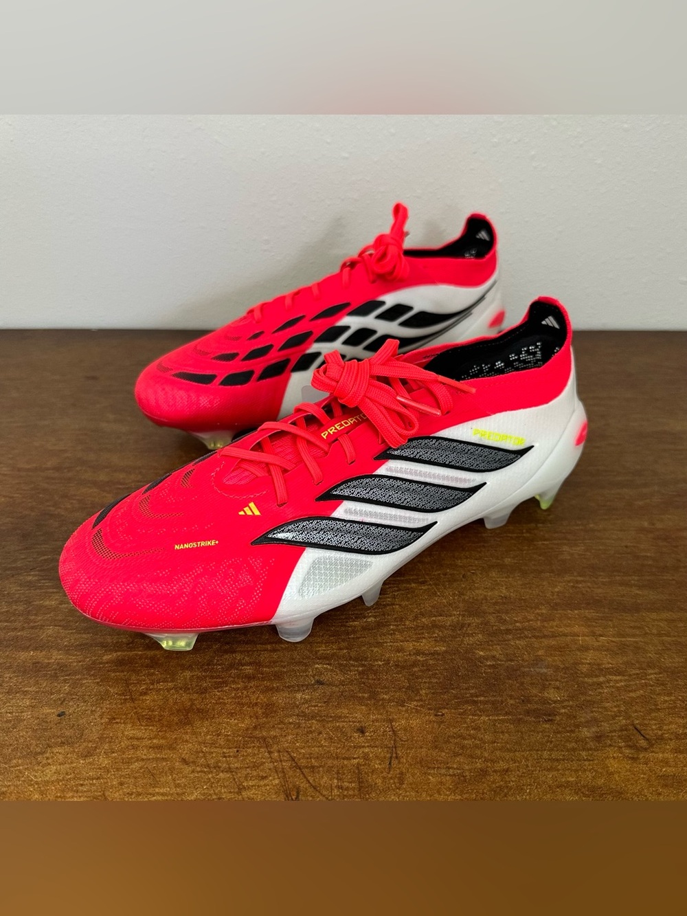 Adidas Predator Elite FG Soccer Cleats Lucid Red White men’s size 7.5 NEW JS0433
